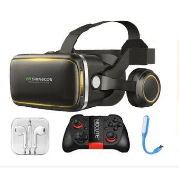 Original VR Shinecon Gafas De Realidad Virtual 120 Fov 3D Gafas Google Carton Con Auriculares Estereo Caja Para Smartphone