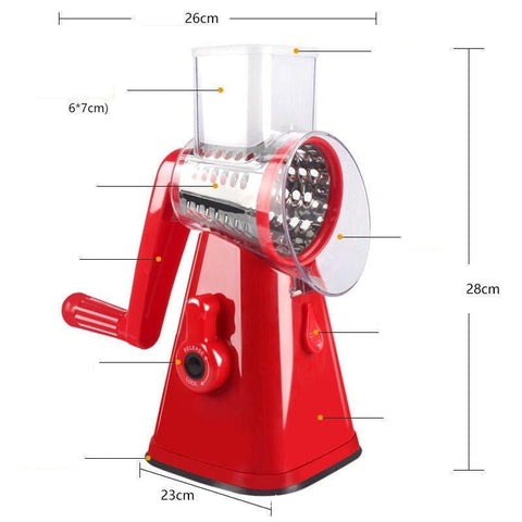 Multi-functional Vegetable Cutter Hand Drum Vegetable Cutter Slicer