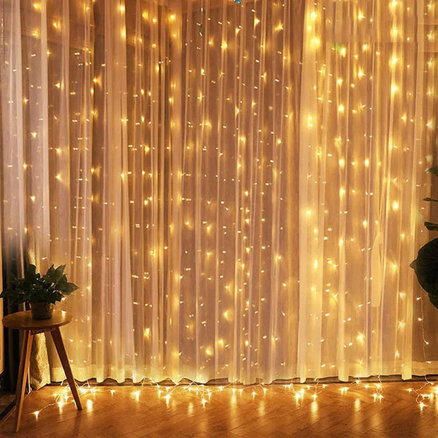 Christmas Lights Curtain