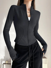 Stand Collar Yoga Outwear Women'