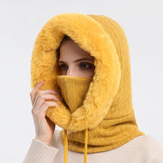 "Polar Embrace" Knitted Hood