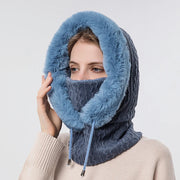 "Polar Embrace" Knitted Hood