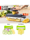 14pcs/16pcs Set,Vegetable Chopper, Multifunctional Fruit Slicer, Manual Food Grater, Vegetable Slicer, Cutter With Container