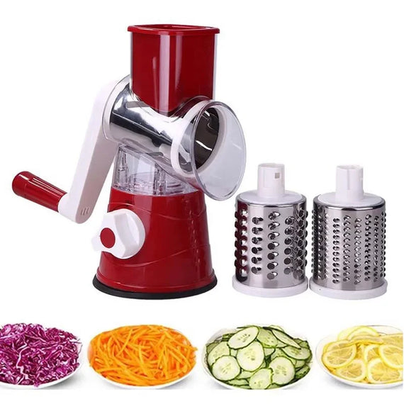 Hand-operated Multifunctional Roller Vegetable Chopper Potato Slice Cutter Food Processor Grater Hand Crank Home Kitchen Shredd