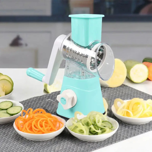 Multifunctional Roller Vegetable Cutter Hand Crank Home Kitchen Shredder Potato Grater